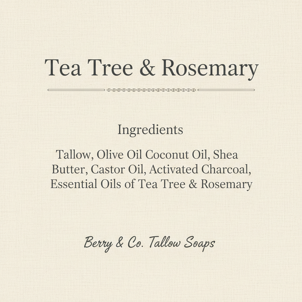 Tea Tree & Rosemary Ingredients
